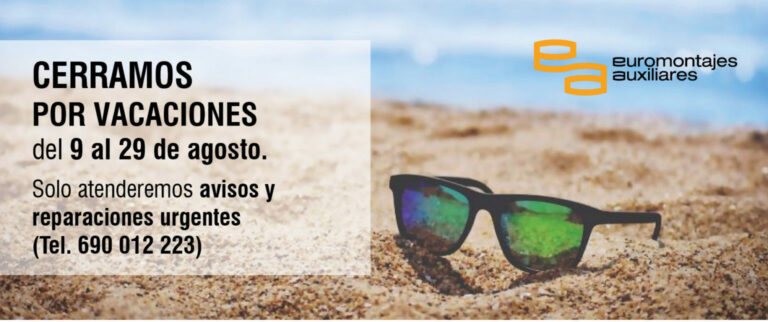 Cerramos por vacaciones